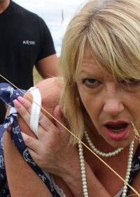 orny British housewife gets a dose of her husband’s cock out in the fields