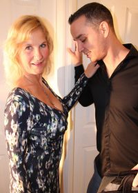 Busty, mature housewife teaching a neighbourhood lad a thing or two about sex