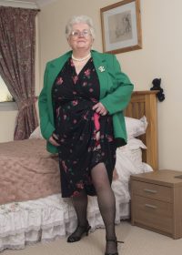 Busty granny plays with herself all night long, resulting in huge orgasms